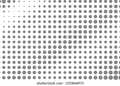 Abstract monochrome halftone pattern. Futuristic panel. Grunge dotted backdrop with circles, dots, point. Design element for web banners, posters, cards, wallpapers, sites.  Scalable vector graphics