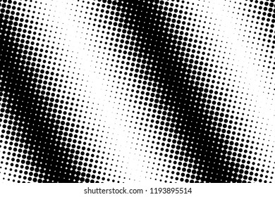 Abstract monochrome halftone pattern. Futuristic panel. Grunge dotted backdrop with circles, dots, point. Design element for web banners, posters, cards, wallpapers, sites. Black and white color