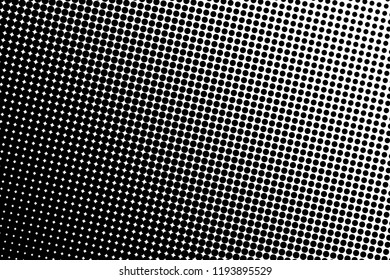 Abstract monochrome halftone pattern. Futuristic panel. Grunge dotted backdrop with circles, dots, point. Design element for web banners, posters, cards, wallpapers, sites. Black and white color