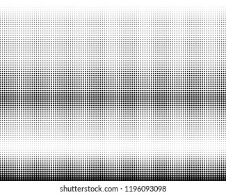 Abstract monochrome halftone pattern. Futuristic panel. Grunge dotted backdrop with circles, dots, point. Design element for web banners, posters, cards, wallpapers, sites. Black and white color
