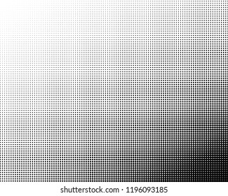 Abstract monochrome halftone pattern. Futuristic panel. Grunge dotted backdrop with circles, dots, point. Design element for web banners, posters, cards, wallpapers, sites. Black and white color