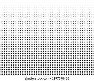 Abstract monochrome halftone pattern. Futuristic panel. Grunge dotted backdrop with circles, dots, point. Design element for web banners, posters, cards, wallpapers, sites. Black and white color