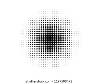 Abstract monochrome halftone pattern. Futuristic panel. Grunge dotted backdrop with circles, dots, point. Design element for web banners, posters, cards, wallpapers, sites. Black and white color