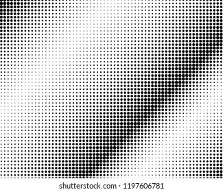Abstract monochrome halftone pattern. Futuristic panel. Grunge dotted backdrop with circles, dots, point. Design element for web banners, posters, cards, wallpapers, sites. Black and white color