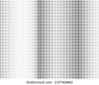 Abstract monochrome halftone pattern. Futuristic panel. Grunge dotted backdrop with circles, dots, point. Design element for web banners, posters, cards, wallpapers, sites. Black and white color