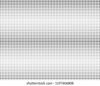 Abstract monochrome halftone pattern. Futuristic panel. Grunge dotted backdrop with circles, dots, point. Design element for web banners, posters, cards, wallpapers, sites. Black and white color