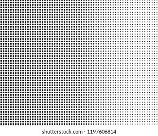 Abstract monochrome halftone pattern. Futuristic panel. Grunge dotted backdrop with circles, dots, point. Design element for web banners, posters, cards, wallpapers, sites. Black and white color