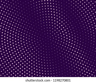 Abstract monochrome halftone pattern. Futuristic panel. Grunge dotted backdrop with circles, dots, point. Design element for web banners, posters, cards, wallpapers, sites. Pink and violet color