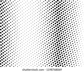 Abstract monochrome halftone pattern. Futuristic panel. Grunge dotted backdrop with circles, dots, point. Design element for web banners, posters, cards, wallpapers, sites. Black and white color