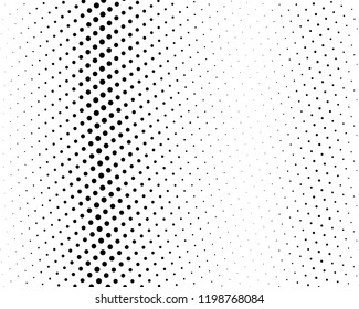 Abstract monochrome halftone pattern. Futuristic panel. Grunge dotted backdrop with circles, dots, point. Design element for web banners, posters, cards, wallpapers, sites. Black and white color