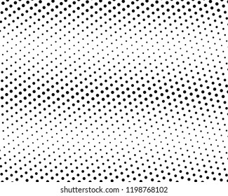 Abstract monochrome halftone pattern. Futuristic panel. Grunge dotted backdrop with circles, dots, point. Design element for web banners, posters, cards, wallpapers, sites. Black and white color