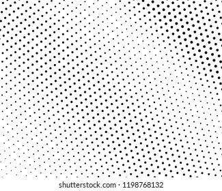 Abstract monochrome halftone pattern. Futuristic panel. Grunge dotted backdrop with circles, dots, point. Design element for web banners, posters, cards, wallpapers, sites. Black and white color