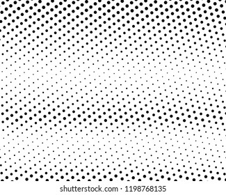 Abstract monochrome halftone pattern. Futuristic panel. Grunge dotted backdrop with circles, dots, point. Design element for web banners, posters, cards, wallpapers, sites. Black and white color