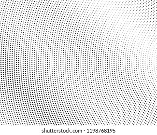 Abstract monochrome halftone pattern. Futuristic panel. Grunge dotted backdrop with circles, dots, point. Design element for web banners, posters, cards, wallpapers, sites. Black and white color