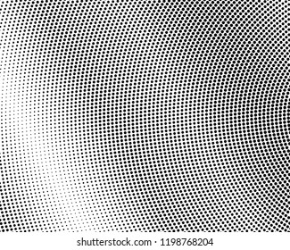 Abstract monochrome halftone pattern. Futuristic panel. Grunge dotted backdrop with circles, dots, point. Design element for web banners, posters, cards, wallpapers, sites. Black and white color