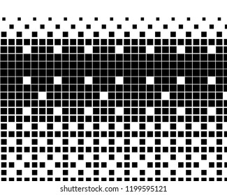 Abstract monochrome halftone pattern. Futuristic panel. Gunge dotted backdrop with circles, dots, point. Design element for web banners, posters, cards, wallpapers, sites. Black and white color 