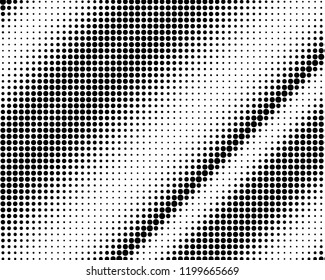 Abstract monochrome halftone pattern. Futuristic panel. Grunge dotted backdrop with circles, dots, point. Design element for web banners, posters, cards, wallpapers, sites. Black and white color