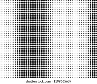 Abstract monochrome halftone pattern. Futuristic panel. Grunge dotted backdrop with circles, dots, point. Design element for web banners, posters, cards, wallpapers, sites. Black and white color