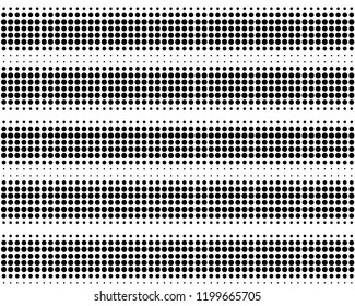 Abstract monochrome halftone pattern. Futuristic panel. Grunge dotted backdrop with circles, dots, point. Design element for web banners, posters, cards, wallpapers, sites. Black and white color