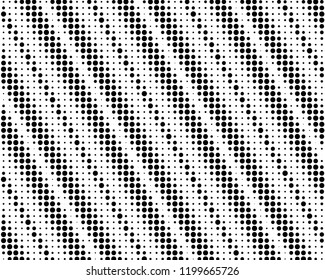 Abstract monochrome halftone pattern. Futuristic panel. Grunge dotted backdrop with circles, dots, point. Design element for web banners, posters, cards, wallpapers, sites. Black and white color