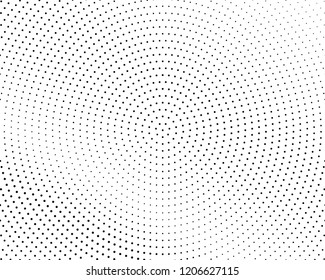 Abstract monochrome halftone pattern. Futuristic panel. Grunge dotted backdrop with circles, dots, point. Design element for web banners, posters, cards, wallpapers, sites. Black and white color