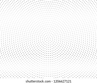 Abstract monochrome halftone pattern. Futuristic panel. Grunge dotted backdrop with circles, dots, point. Design element for web banners, posters, cards, wallpapers, sites. Black and white color