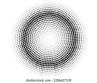 Abstract monochrome halftone pattern. Futuristic panel. Grunge dotted backdrop with circles, dots, point. Design element for web banners, posters, cards, wallpapers, sites. Black and white color