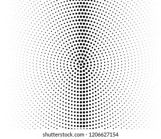 Abstract monochrome halftone pattern. Futuristic panel. Grunge dotted backdrop with circles, dots, point. Design element for web banners, posters, cards, wallpapers, sites. Black and white color