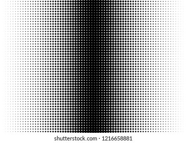 Abstract monochrome halftone pattern. Futuristic panel. Grunge dotted backdrop with circles, dots, point. Design element for web banners, posters, cards, wallpapers, sites. Black and white color