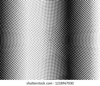 Abstract monochrome halftone pattern. Futuristic panel. Grunge dotted backdrop with circles, dots, point. Design element for web banners, posters, cards, wallpapers, sites. Black and white color