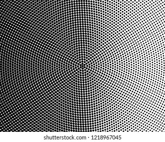 Abstract monochrome halftone pattern. Futuristic panel. Grunge dotted backdrop with circles, dots, point. Design element for web banners, posters, cards, wallpapers, sites. Black and white color