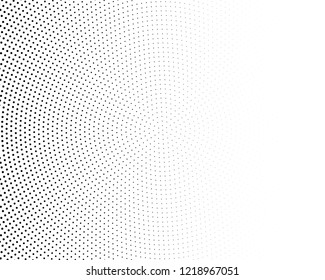 Abstract monochrome halftone pattern. Futuristic panel. Grunge dotted backdrop with circles, dots, point. Design element for web banners, posters, cards, wallpapers, sites. Black and white color