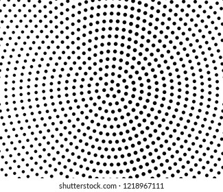 Abstract monochrome halftone pattern. Futuristic panel. Grunge dotted backdrop with circles, dots, point. Design element for web banners, posters, cards, wallpapers, sites. Black and white color