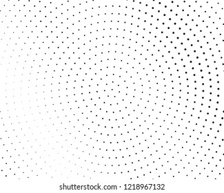 Abstract monochrome halftone pattern. Futuristic panel. Grunge dotted backdrop with circles, dots, point. Design element for web banners, posters, cards, wallpapers, sites. Black and white color
