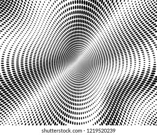 Abstract monochrome halftone pattern. Futuristic panel. Grunge dotted backdrop with circles, dots, point. Design element for web banners, posters, cards, wallpapers, sites. Black and white color