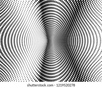 Abstract monochrome halftone pattern. Futuristic panel. Grunge dotted backdrop with circles, dots, point. Design element for web banners, posters, cards, wallpapers, sites. Black and white color