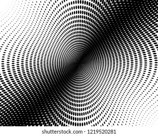 Abstract monochrome halftone pattern. Futuristic panel. Grunge dotted backdrop with circles, dots, point. Design element for web banners, posters, cards, wallpapers, sites. Black and white color