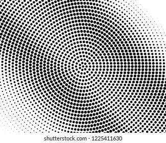 Abstract monochrome halftone pattern. Futuristic panel. Grunge dotted backdrop with circles, dots, point. Design element for web banners, posters, cards, wallpapers, sites. Black and white color