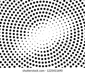 Abstract monochrome halftone pattern. Futuristic panel. Grunge dotted backdrop with circles, dots, point. Design element for web banners, posters, cards, wallpapers, sites. Black and white color