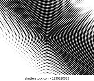 Abstract monochrome halftone pattern. Futuristic panel. Grunge dotted backdrop with circles, dots, point. Design element for web banners, posters, cards, wallpapers, sites. Black and white color