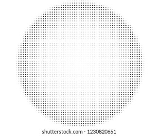 Abstract monochrome halftone pattern. Futuristic panel. Grunge dotted backdrop with circles, dots, point. Design element for web banners, posters, cards, wallpapers, sites. Black and white color