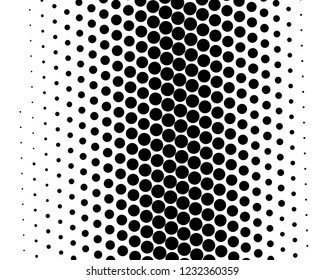 Abstract monochrome halftone pattern. Futuristic panel. Grunge dotted backdrop with circles, dots, point. Design element for web banners, posters, cards, wallpapers, sites. Black and white color