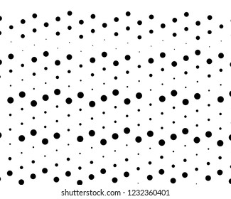 Abstract monochrome halftone pattern. Futuristic panel. Grunge dotted backdrop with circles, dots, point. Design element for web banners, posters, cards, wallpapers, sites. Black and white color