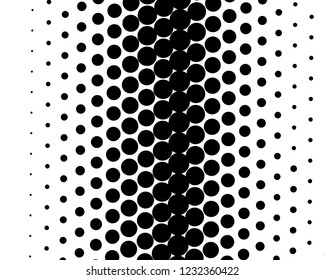 Abstract monochrome halftone pattern. Futuristic panel. Grunge dotted backdrop with circles, dots, point. Design element for web banners, posters, cards, wallpapers, sites. Black and white color