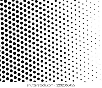 Abstract monochrome halftone pattern. Futuristic panel. Grunge dotted backdrop with circles, dots, point. Design element for web banners, posters, cards, wallpapers, sites. Black and white color