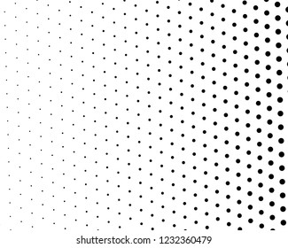 Abstract monochrome halftone pattern. Futuristic panel. Grunge dotted backdrop with circles, dots, point. Design element for web banners, posters, cards, wallpapers, sites. Black and white color