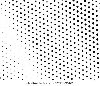 Abstract monochrome halftone pattern. Futuristic panel. Grunge dotted backdrop with circles, dots, point. Design element for web banners, posters, cards, wallpapers, sites. Black and white color
