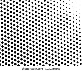 Abstract monochrome halftone pattern. Futuristic panel. Grunge dotted backdrop with circles, dots, point. Design element for web banners, posters, cards, wallpapers, sites. Black and white color