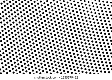 Abstract monochrome halftone pattern. Futuristic panel. Grunge dotted backdrop with circles, dots, point. Design element for web banners, posters, cards, wallpapers, sites. Black and white color