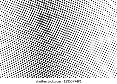 Abstract monochrome halftone pattern. Futuristic panel. Grunge dotted backdrop with circles, dots, point. Design element for web banners, posters, cards, wallpapers, sites. Black and white color